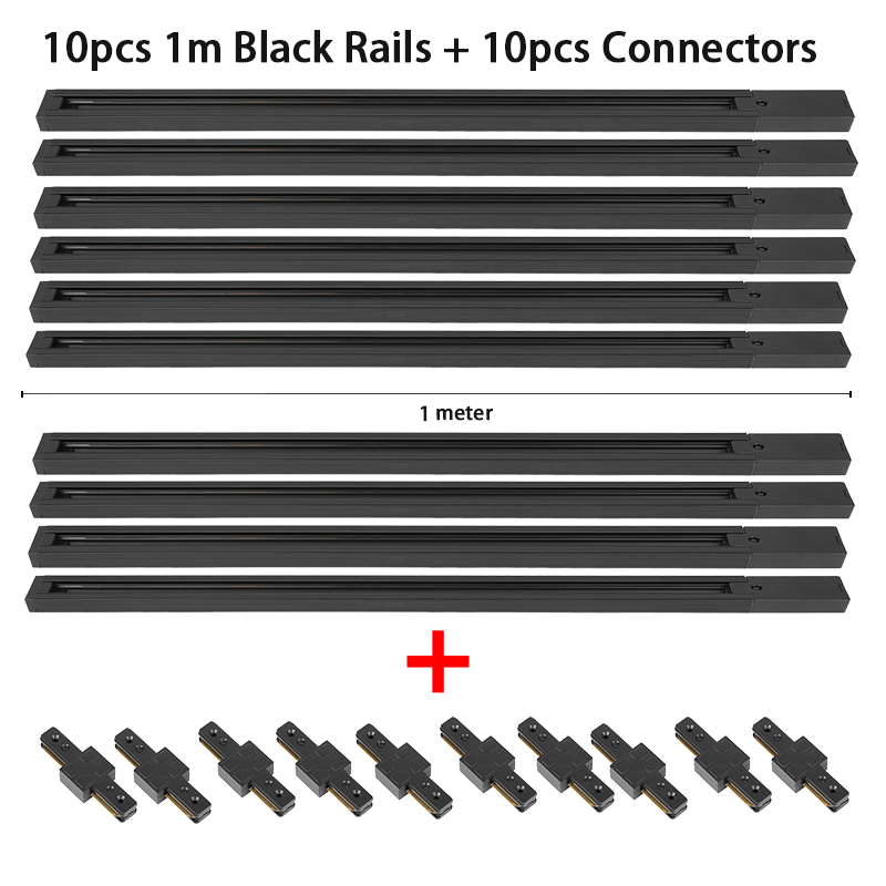 Outdoor Lighting Track - Kit binario da 1 m Faretto