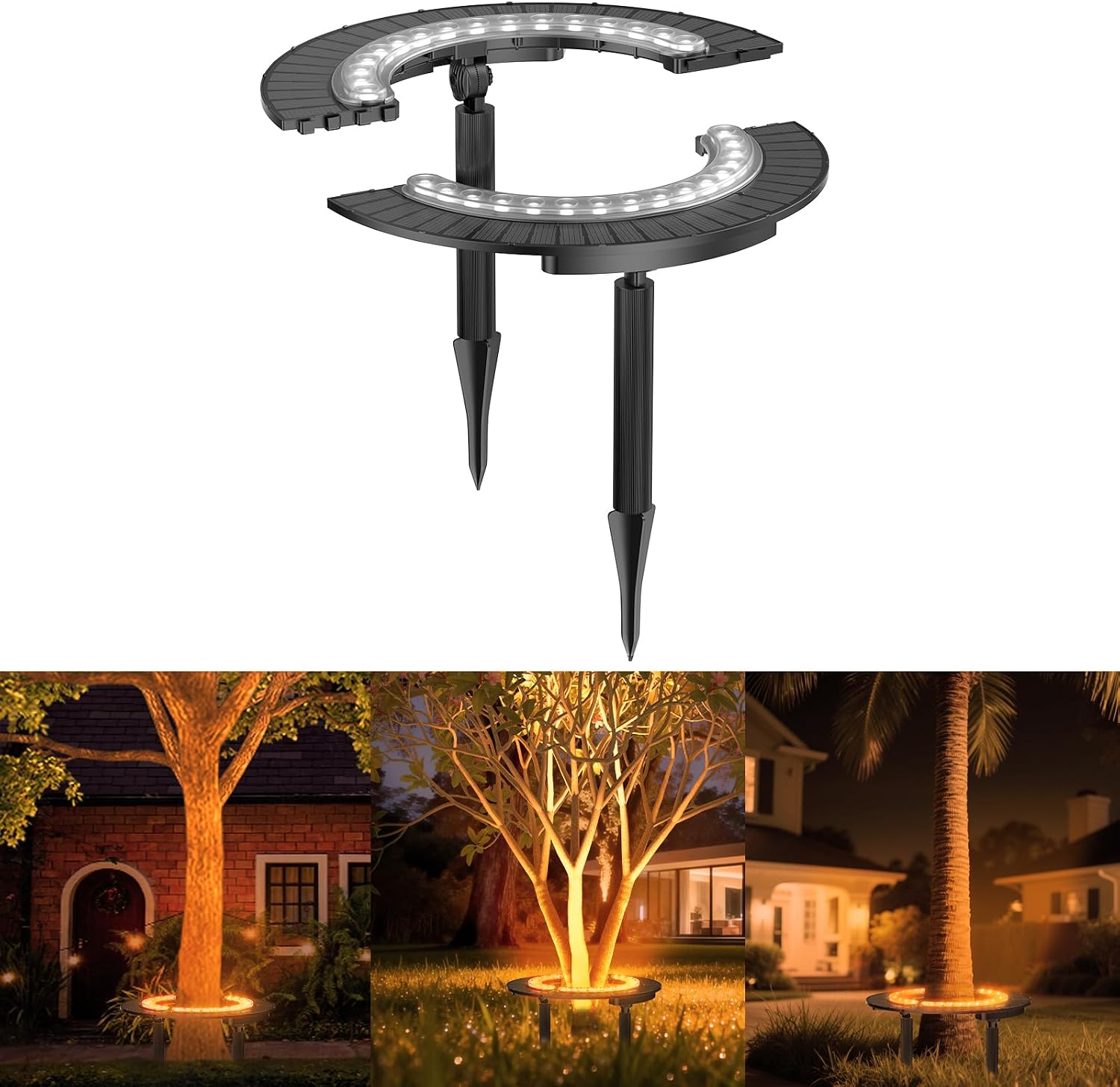 Outdoor Lighting Wireless - Luce Solare a Forma di Palma,