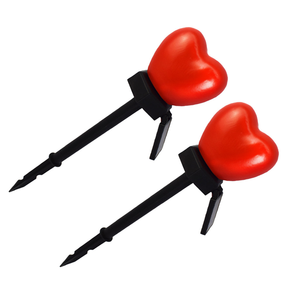 2 luci solari a forma di cuore - Outdoor Lighting Pathway recensione e prezzo