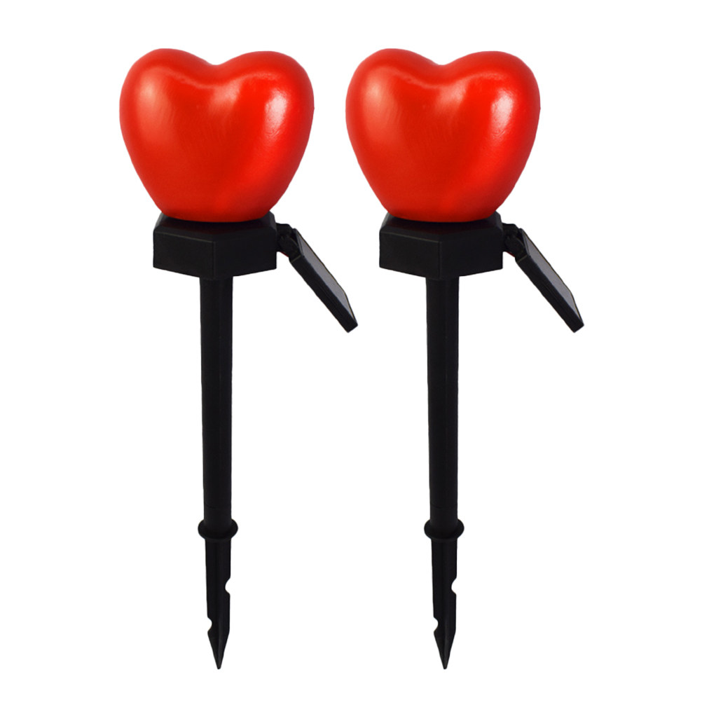 2 luci solari a forma di cuore - Outdoor Lighting Pathway recensione e prezzo