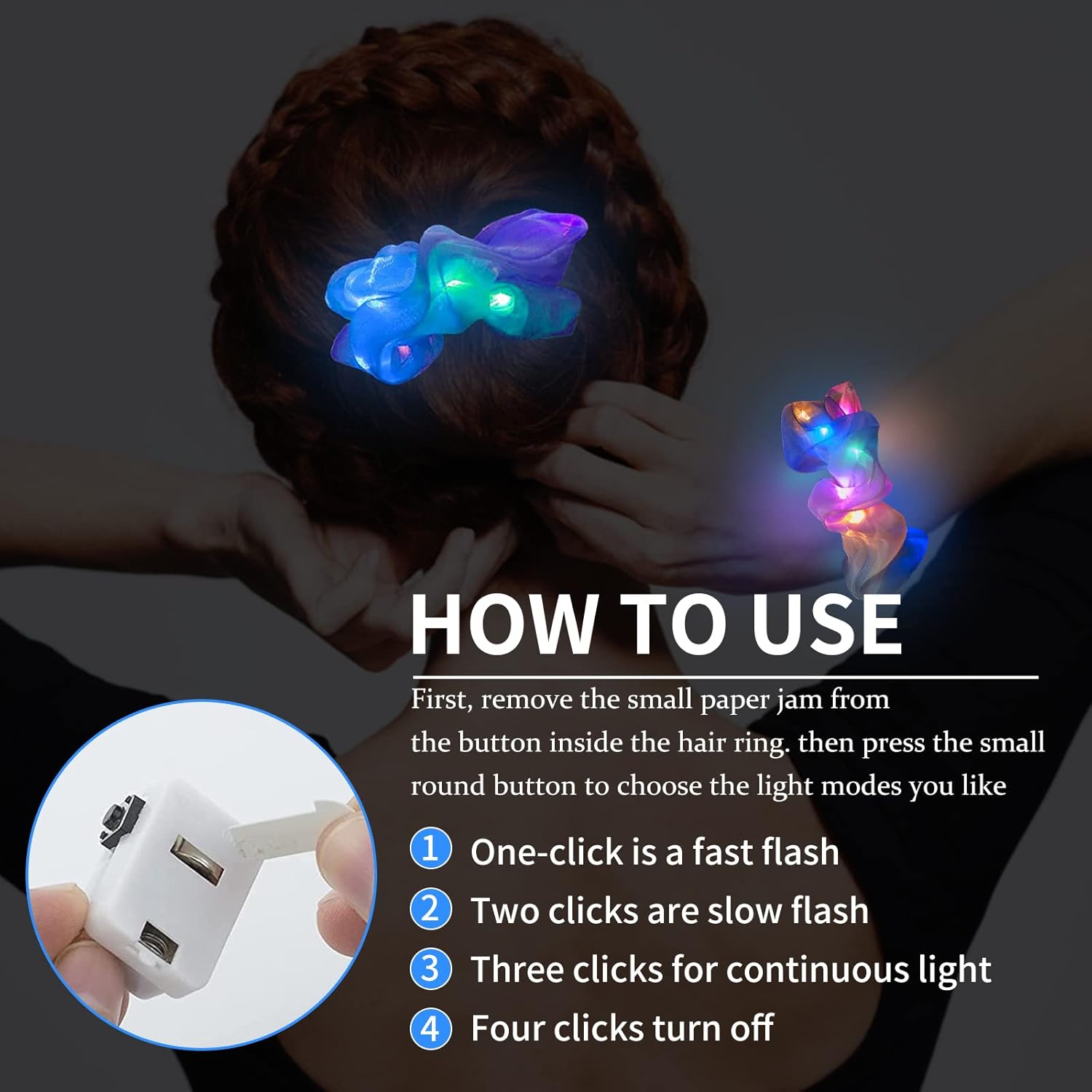 6 Pezzi Elastici per Capelli L - Outdoor Lighting Effects recensione e prezzo